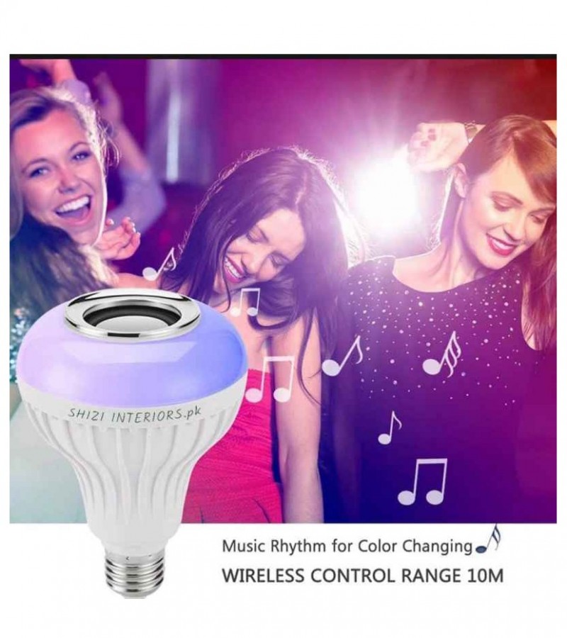 Bluetooth Speaker Bulb Smart LED RGB + Remote Control Wireless