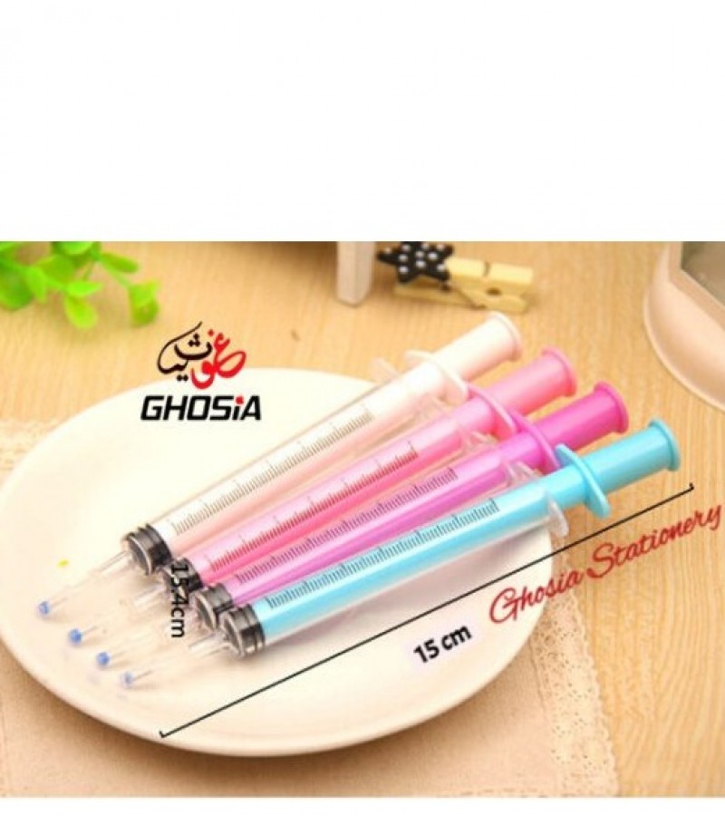 Colorful Syringe Style Fountain Pen With Cartridge Kawaii Pen Injection Fountain Pen