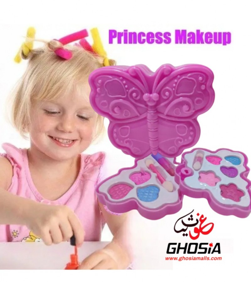 Deluxe Makeup Case Set For Kids Toys For Children Washable Princess Makeup Set