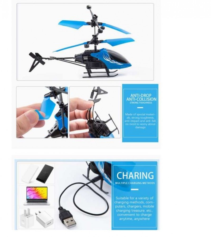 Flying Helicopter with Palm Sensor – Rechargeable -