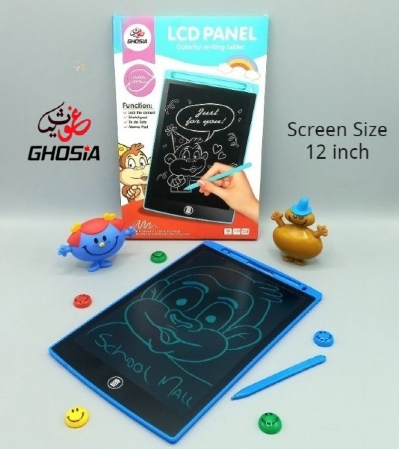Ghosia Stationery 12 inch LCD Writing & Drawing Tablet For Kids