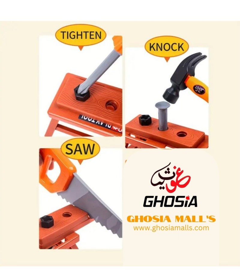 Ghosia Store Tool Play Series Tools Set For Kids Pretend Engineer Play Tool Kit