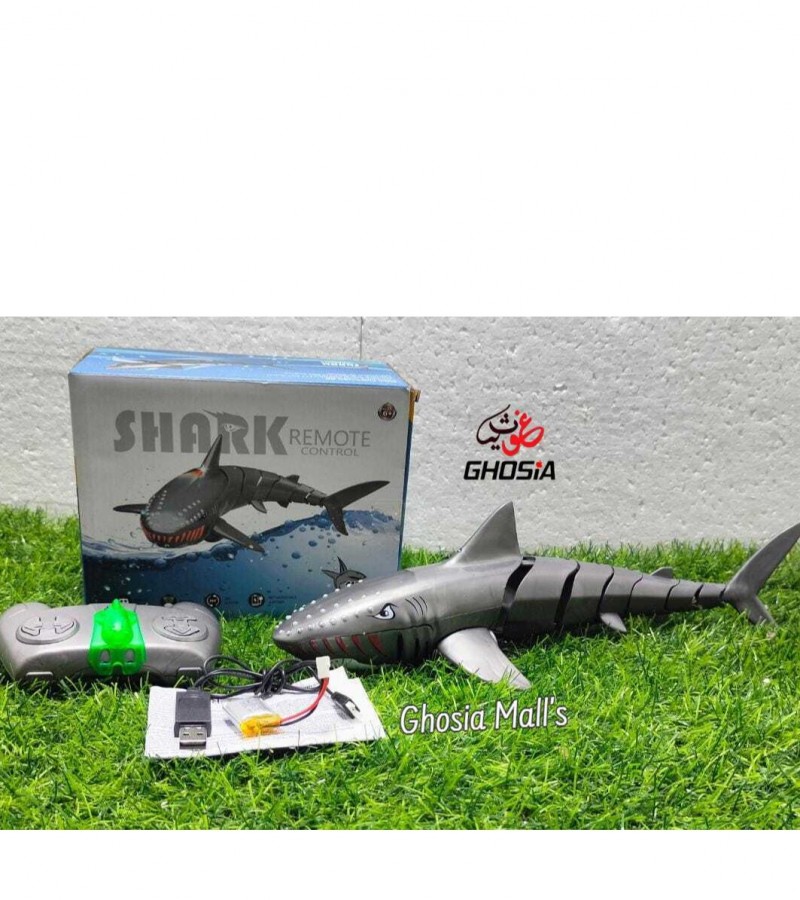 Highly Simulated Remote Control Shark Boat Toy USB Charging