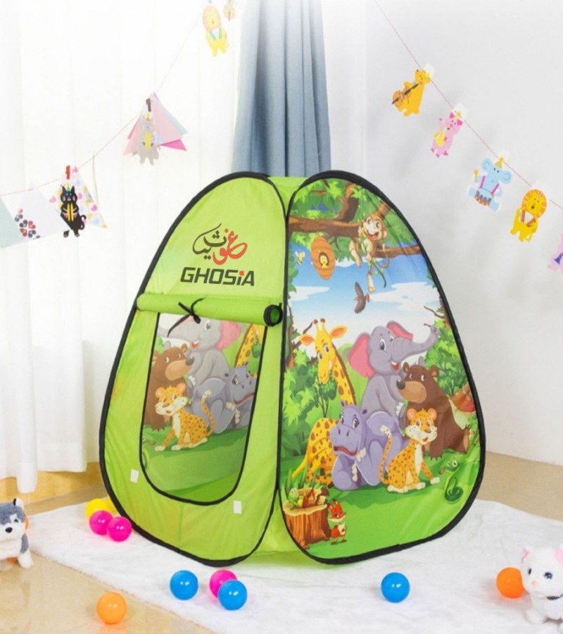Kids Play House Popup Tent House Foldable Baby Play Tent With 50 Colorful Balls For Girls & Boys