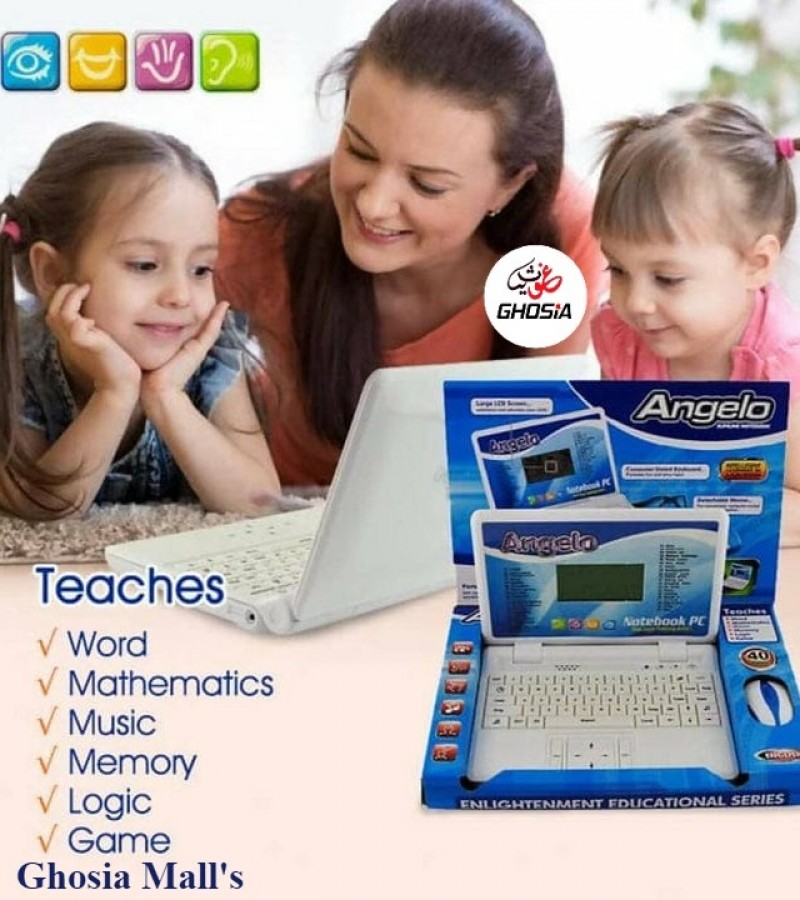 Learning Laptop With Mouse Controller Musical Educational Computer With 40 Fun Activities