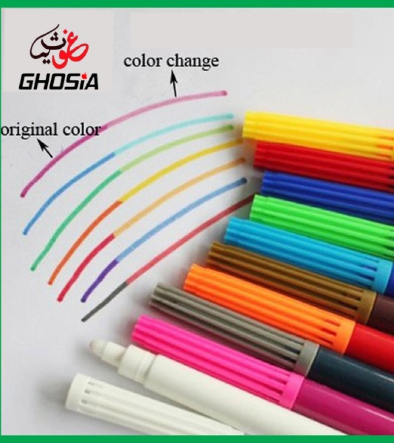 Magic Color Changing Markers Magic Marker Pen For Kids 9 Colors+1 Color Changing Marker