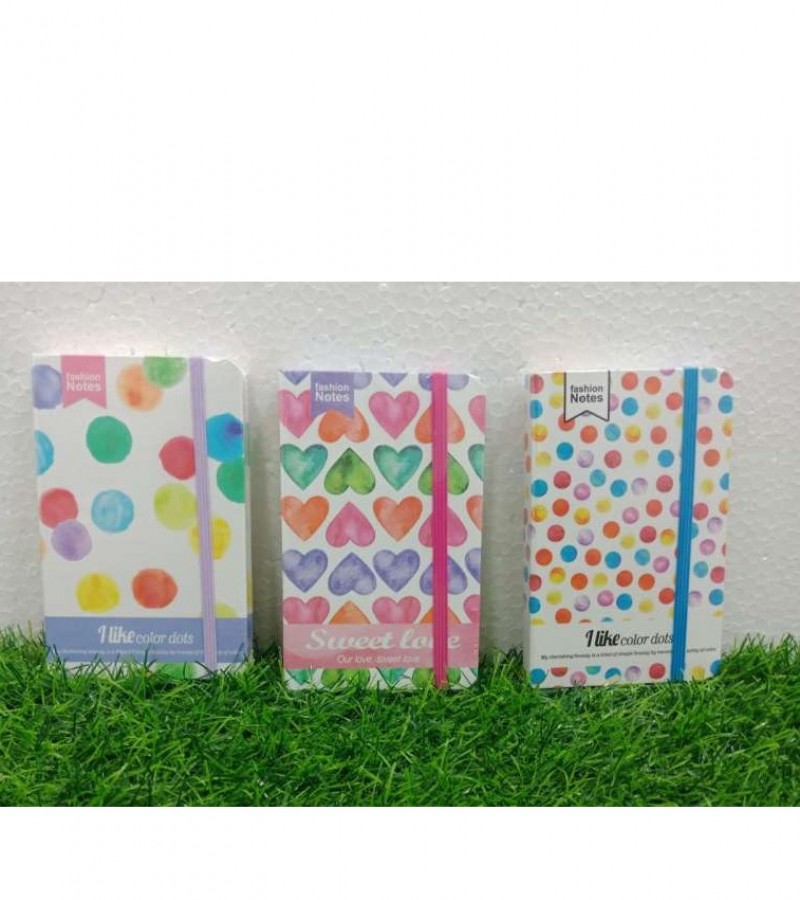 Multicolor Passport Size Notebook 192 Pages Hardcover Travel Pocket Diary Notebook