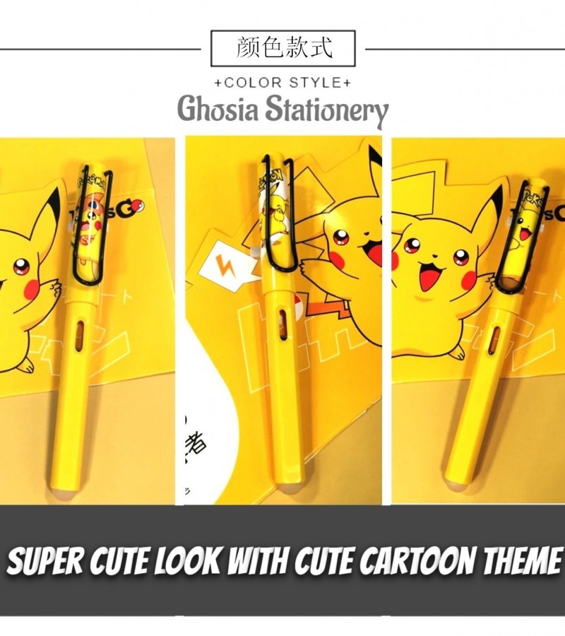 Pikachu Pen Set New Cartoon Pens With Remover Cute Pens Pens Luxury pens Korean Style Stationery