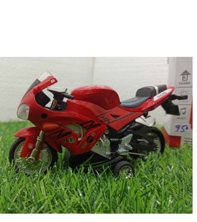 Pullback battery Operated Bike with Lights & Sound - 777