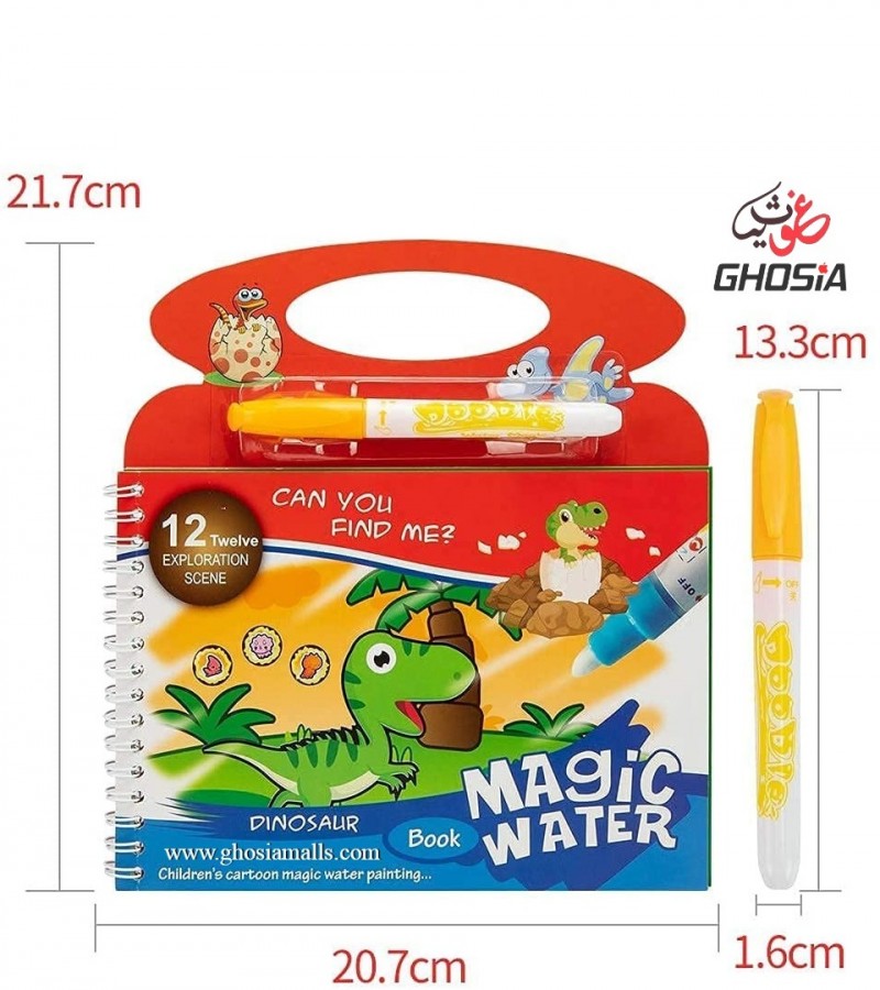 Reusable Magic Water Quick Dry Book Water Coloring Book Doodle With Magic Pen Painting Board