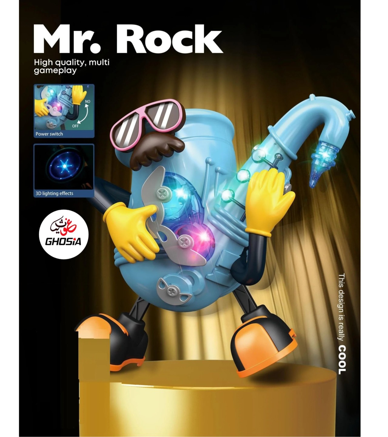 Singing Dancing Christmas Toy Mr. Rock Electric Dancing Toy Electric Musical Instrument Robot Toy