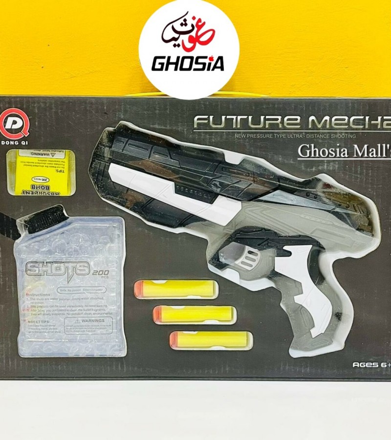 Soft Bullet Gun-Future Mecha 2 in 1 Water Bullet Soft Foam Dart Shooter Toy, Toys For Children