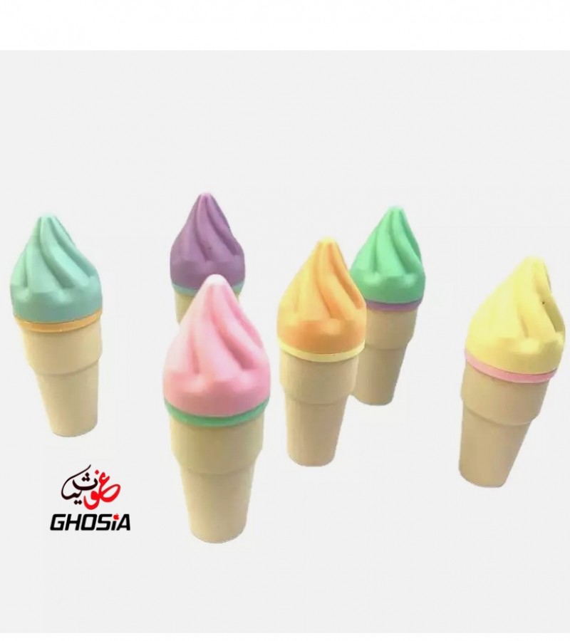 Soft Color Mini Ice-Cream Shaped Highlighter Marker Set ( 6 Pcs Pack ) – 1708