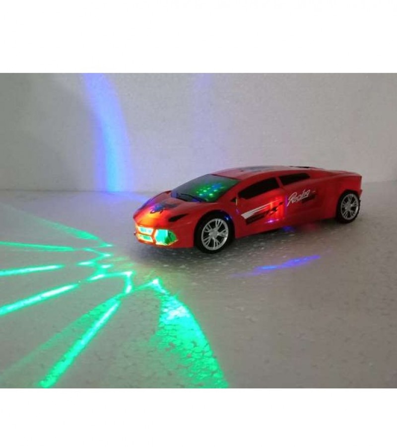 Super Car_360 Rotating Car With 3D Flashing Lights - 26 cm