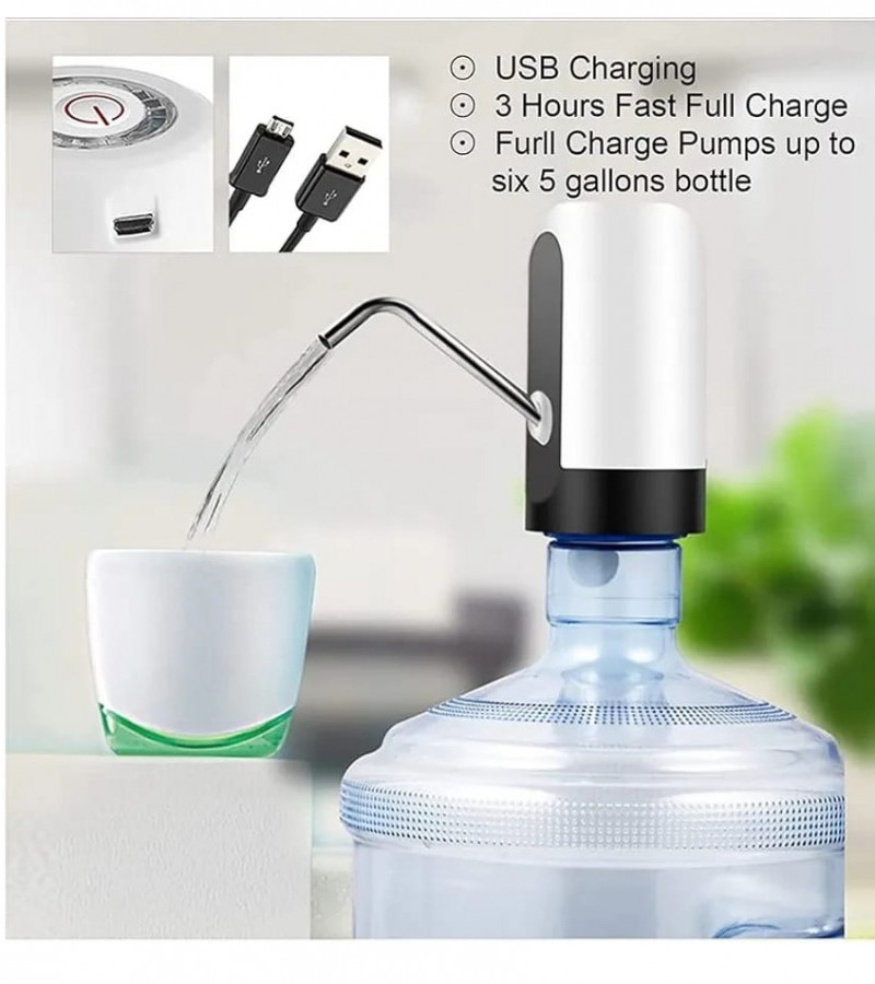 Water Bottle Pump, USB Charging Gallon Water Bottle Dispenser
