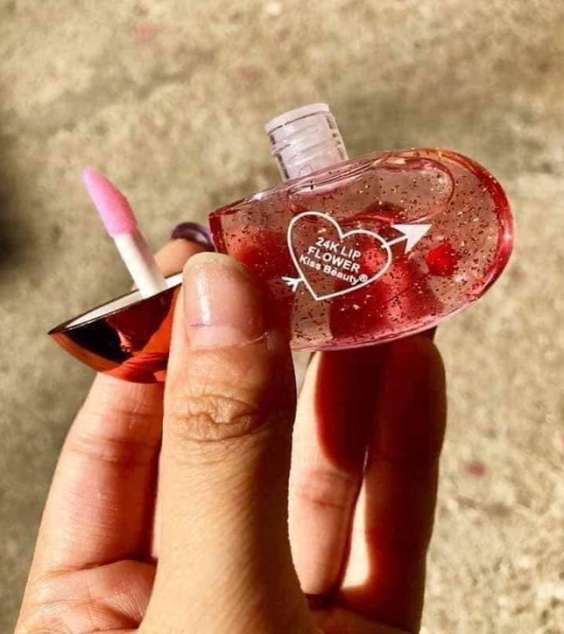 1 pcs Cute And Trendy Heart Shaped Matte Lip Gloss- Gift For Her