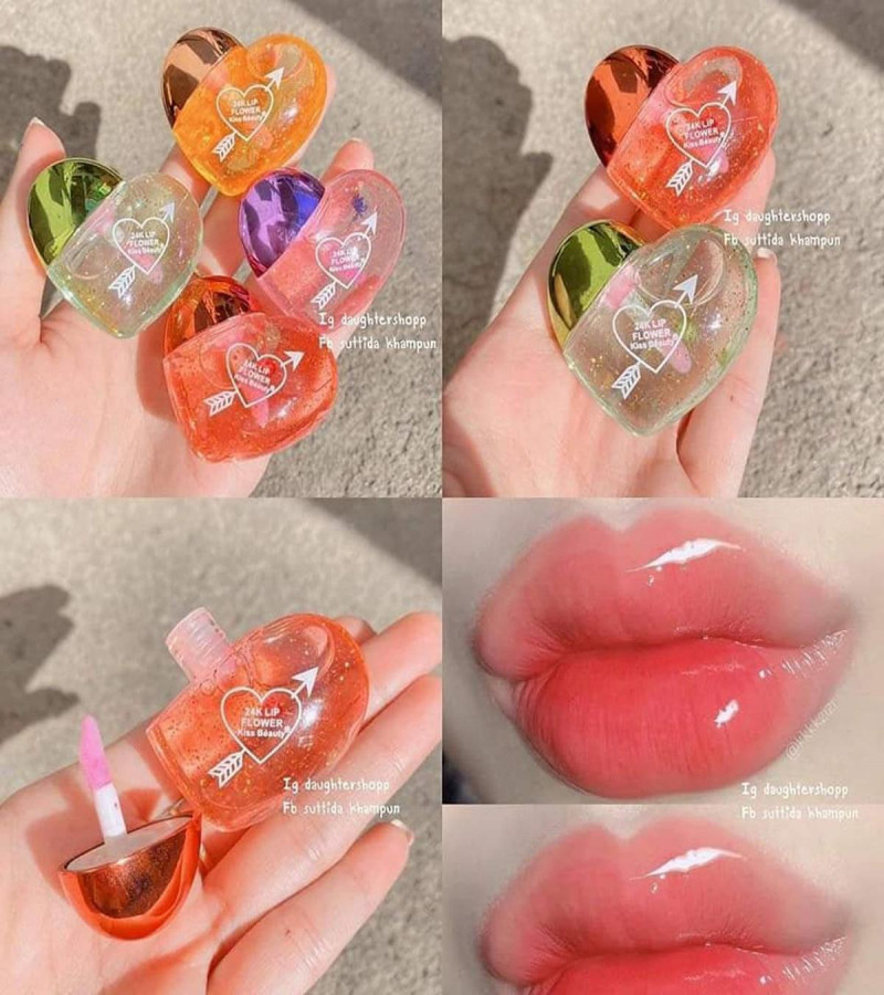 1 pcs Cute And Trendy Heart Shaped Matte Lip Gloss- Gift For Her