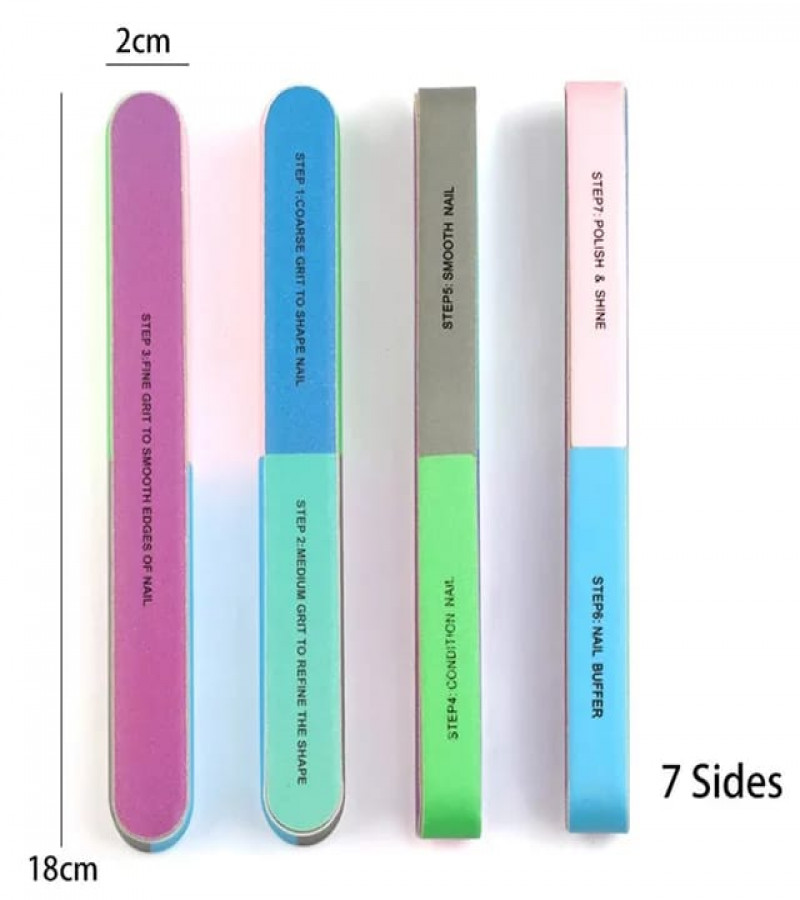 1PC Nail Filer Buffer Six Side Pedicure Manicure Nail Art Sanding File Tips Polish Nail Buffer Block Shiner Polisher Manicure