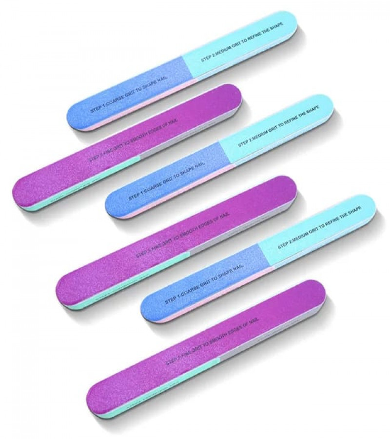 1PC Nail Filer Buffer Six Side Pedicure Manicure Nail Art Sanding File Tips Polish Nail Buffer Block Shiner Polisher Manicure