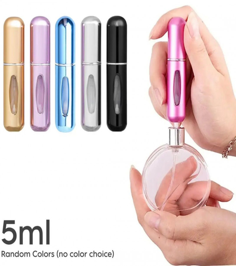 5ml Perfume Atomizer Spray Bottle For Travel Mini Perfume Refills Empty Spray Perfume Container (Random Color)