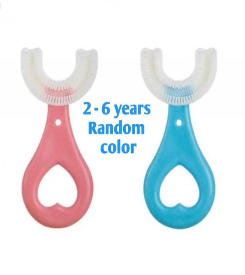 Child teeth brush, Baby Toothbrush Children's Teeth Cleaning Brush Kids U-Shaped Toothbrush For Children Mouth Oral Cleaning Brush