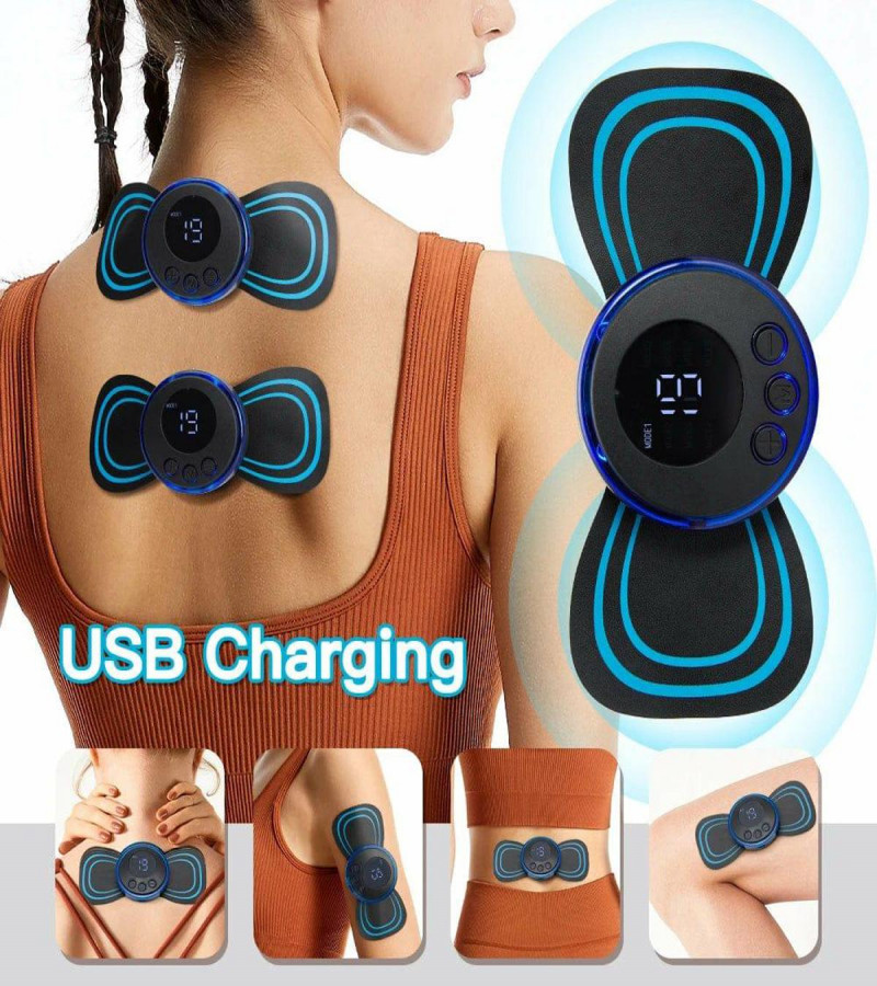 Electric EMS Body Massager Mat/Pad - Neck & Back Therapy/Reflexology Pain Foot Massager