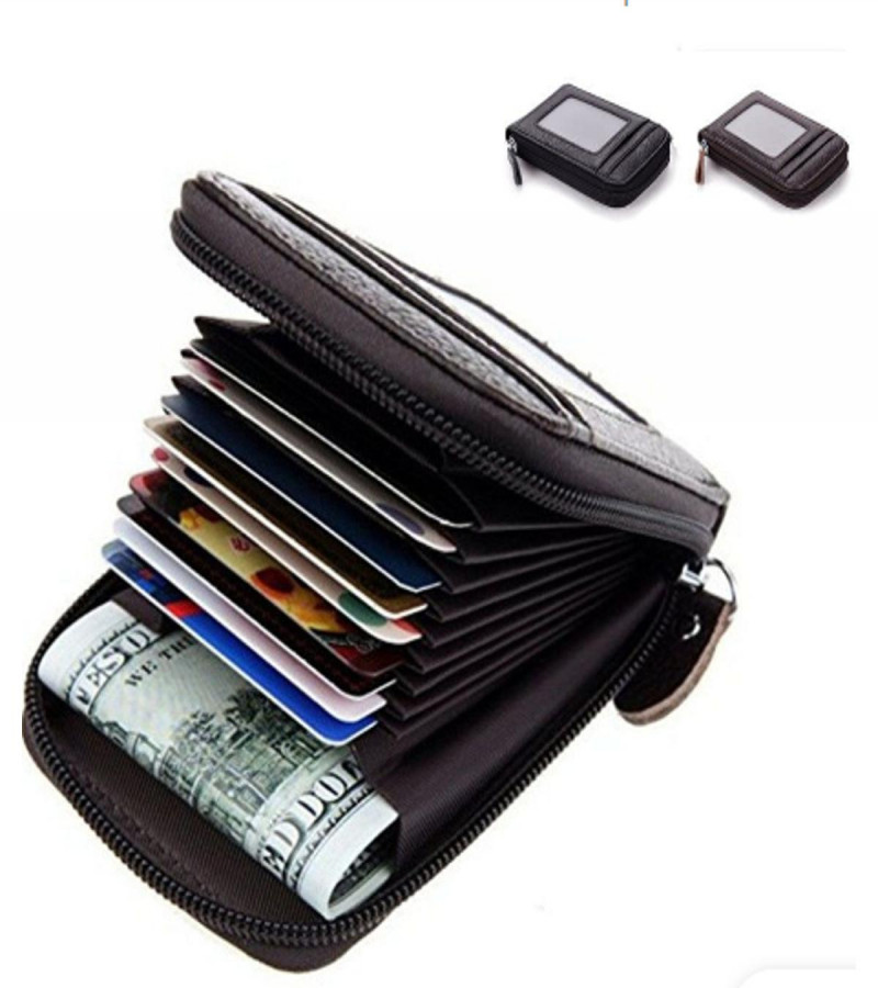 Genuine leather card holder wallet for men fashion wallet for boys card holder for male