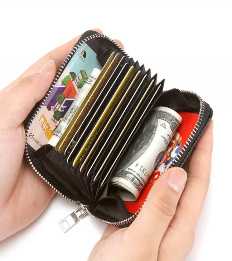 Genuine Leather Wallet for men- Stylish leather Wallet 9 Card holder Pockets  2 CASH AND KEY POCKETS Leather