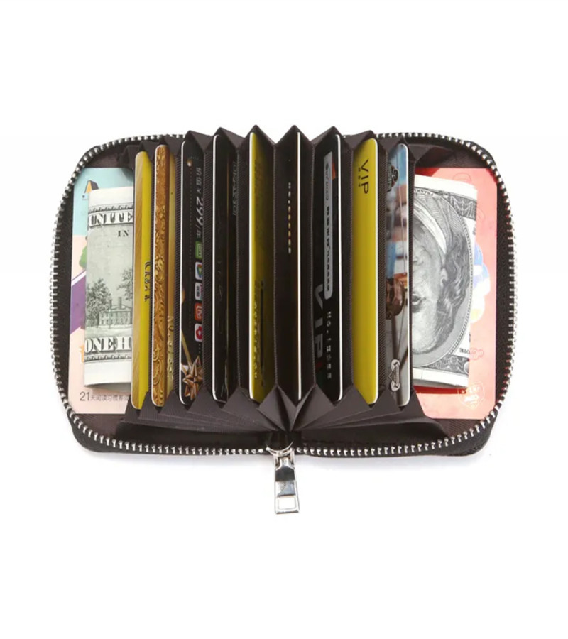 Genuine Leather Wallet for men- Stylish leather Wallet 9 Card holder Pockets  2 CASH AND KEY POCKETS Leather