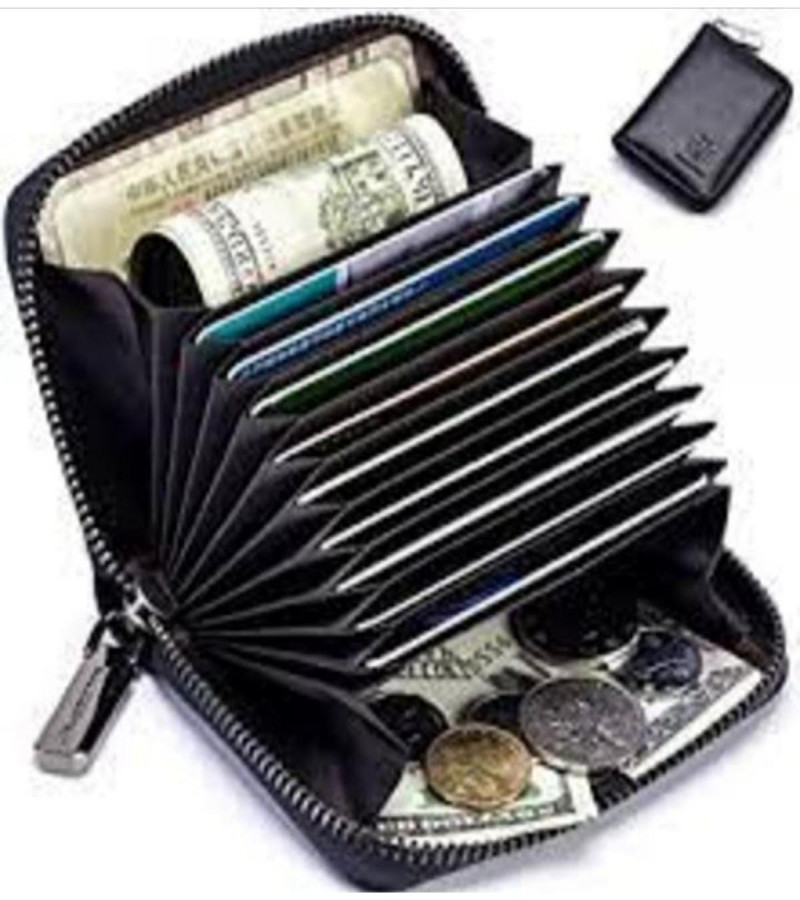 Genuine Leather Wallet for men- Stylish leather Wallet 9 Card holder Pockets  2 CASH AND KEY POCKETS Leather