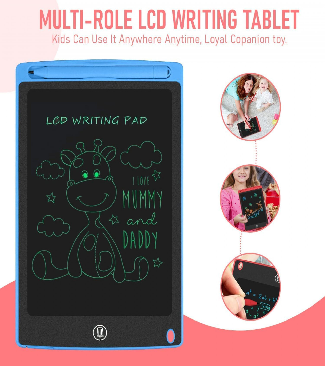 Hot Selling LCD Writing Tablet for Kids, 8.5 inch Tablet for Kids Doodle & Scribble Boards with Protect Cover