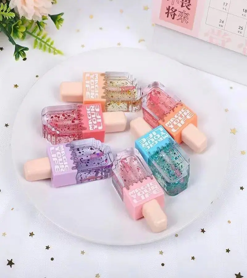 Ice Cream Magic Lip Oil Color Changing Moisturizing Longlasting Lip Oil For Girls