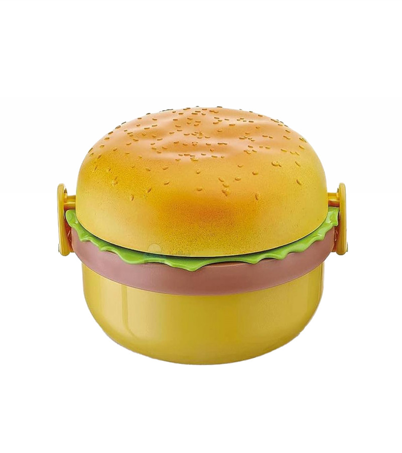 Lunch Box Kids Tiffin Box For School Burger Shaped Meal-it Box Large Lunch Box with portions/Compartments