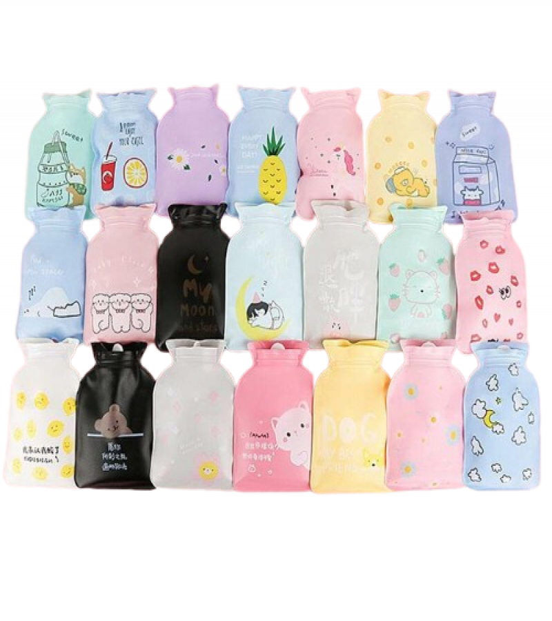 Mini Hot Water Bottle, Light and Handy Hot Water Bag Hand Warmer 100 ML Cartoon Hand Warm Water Bottle