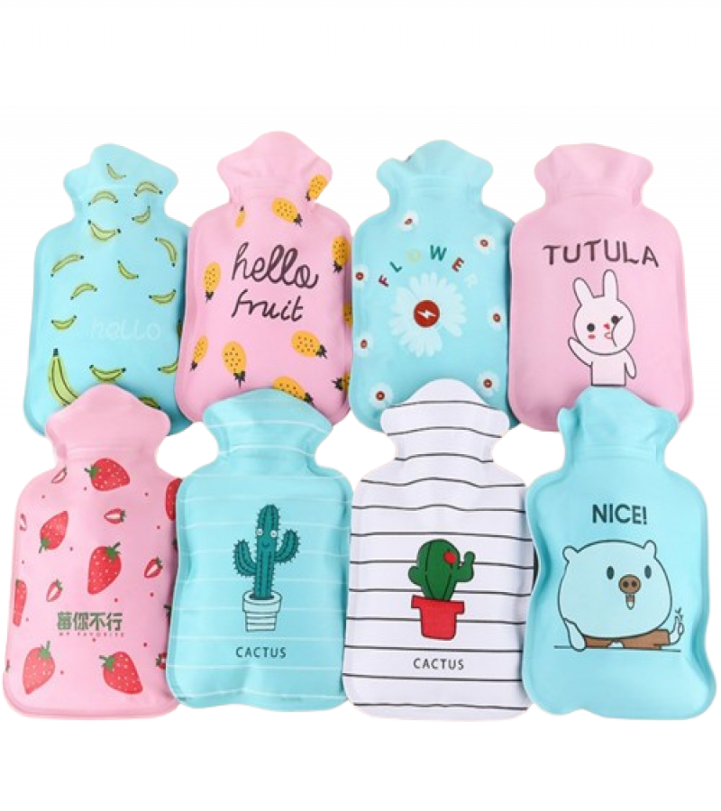 Mini Hot Water Bottle, Light and Handy Hot Water Bag Hand Warmer 100 ML Cartoon Hand Warm Water Bottle