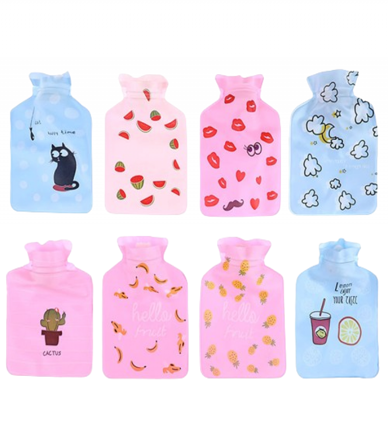 Mini Hot Water Bottle, Light and Handy Hot Water Bag Hand Warmer 100 ML Cartoon Hand Warm Water Bottle