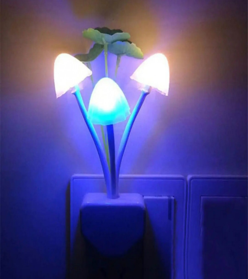 New automatic Fashion Night Light Romantic Multi Colorful Sensor LED Mushroom Night Light Wall Lamp Mashroom Lamp
