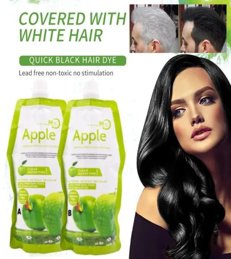 Original Apple Hair Color 96 Natural Black Ammonnia Free