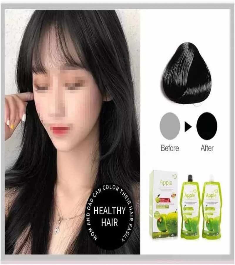 Original Apple Hair Color 96 Natural Black Ammonnia Free