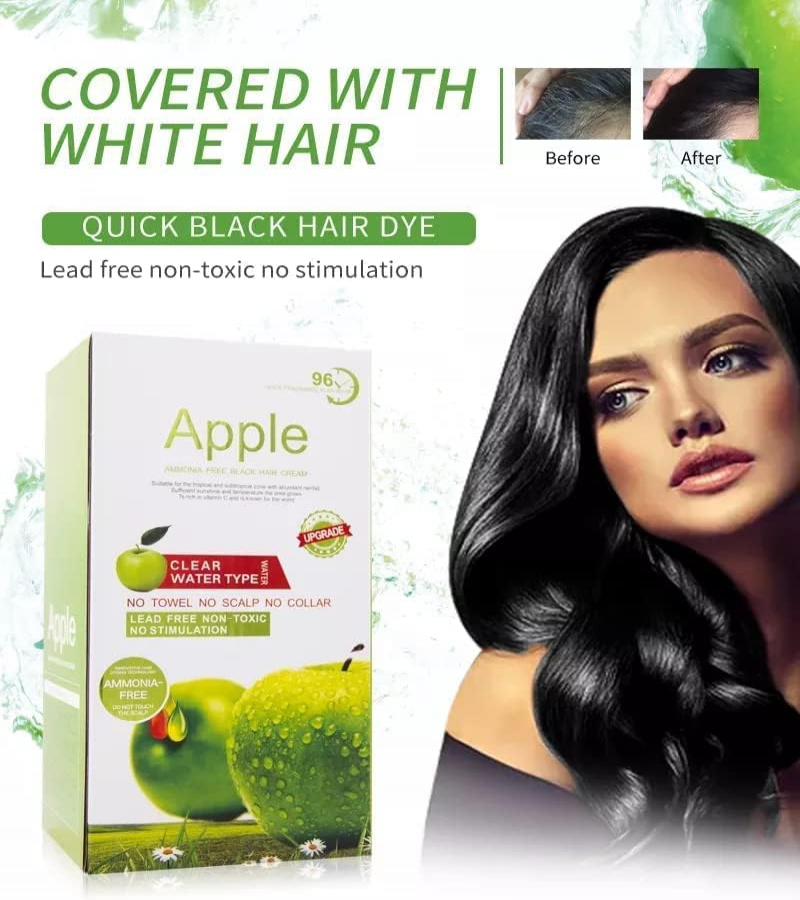 Original Apple Hair Color 96 Natural Black Ammonnia Free