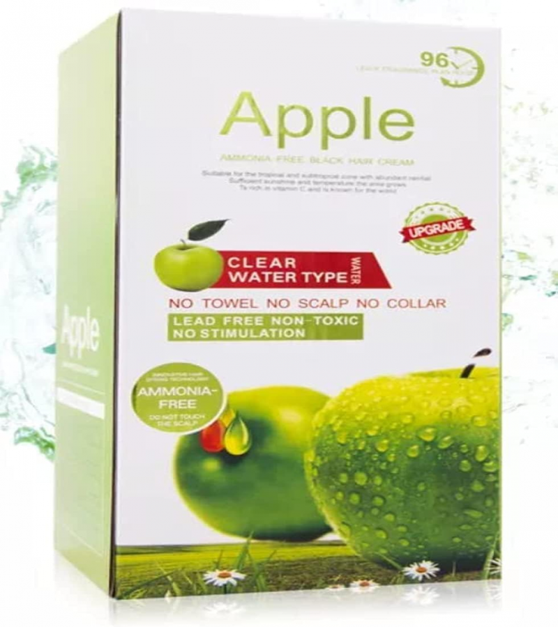 Original Apple Hair Color 96 Natural Black Ammonnia Free