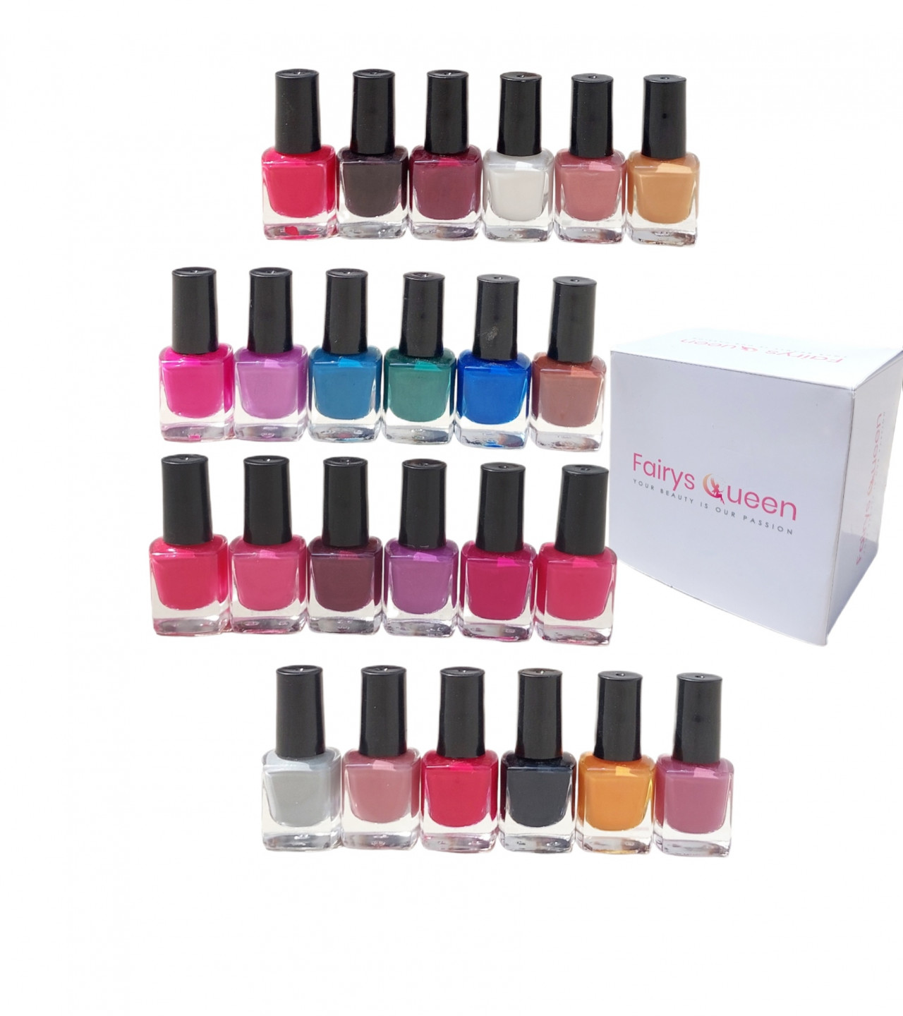 Pack of 24 peel off Nailpaints, branded quality, multicolor, 24 in1 girls nailpaint, easy to apply and remove, best gift for her
