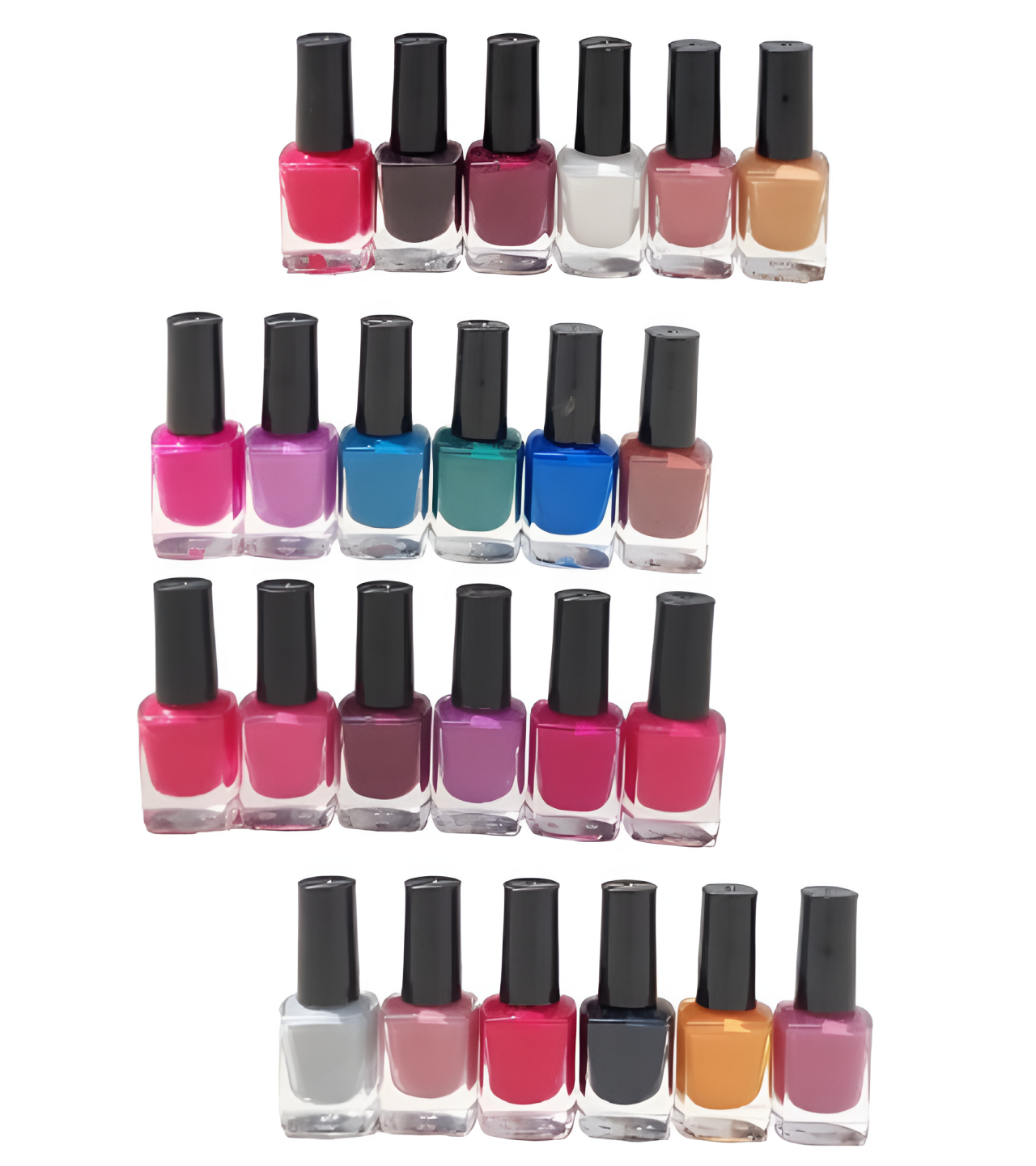 Pack of 24 peel off Nailpaints, branded quality, multicolor, 24 in1 girls nailpaint, easy to apply and remove, best gift for her