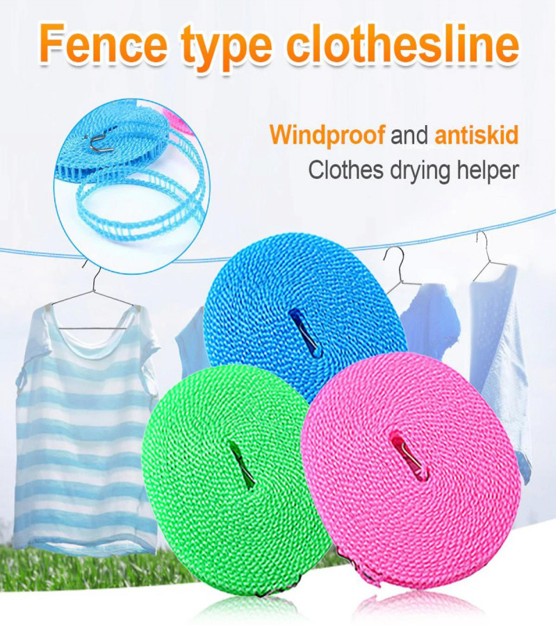 Plastic Cloth Hanging Rope Clothesline - 5 Meters
