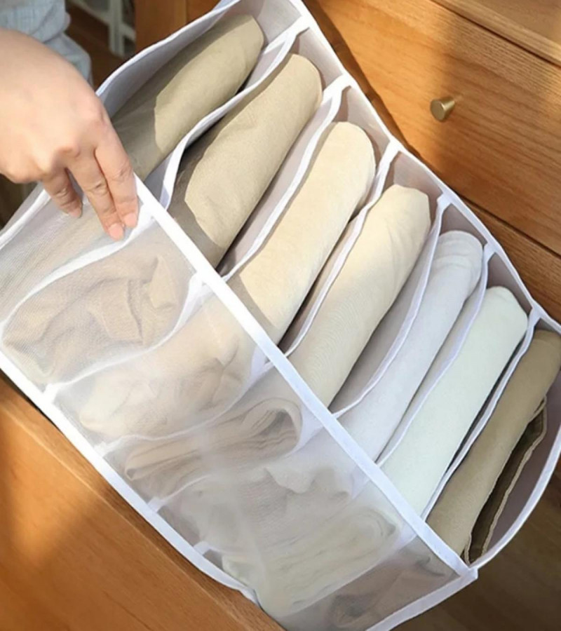 Storage Box with Compartments pants Organizer Drawers Divider Box Storage Box Cabinet Drawer Divider Portable Clothes Blanket