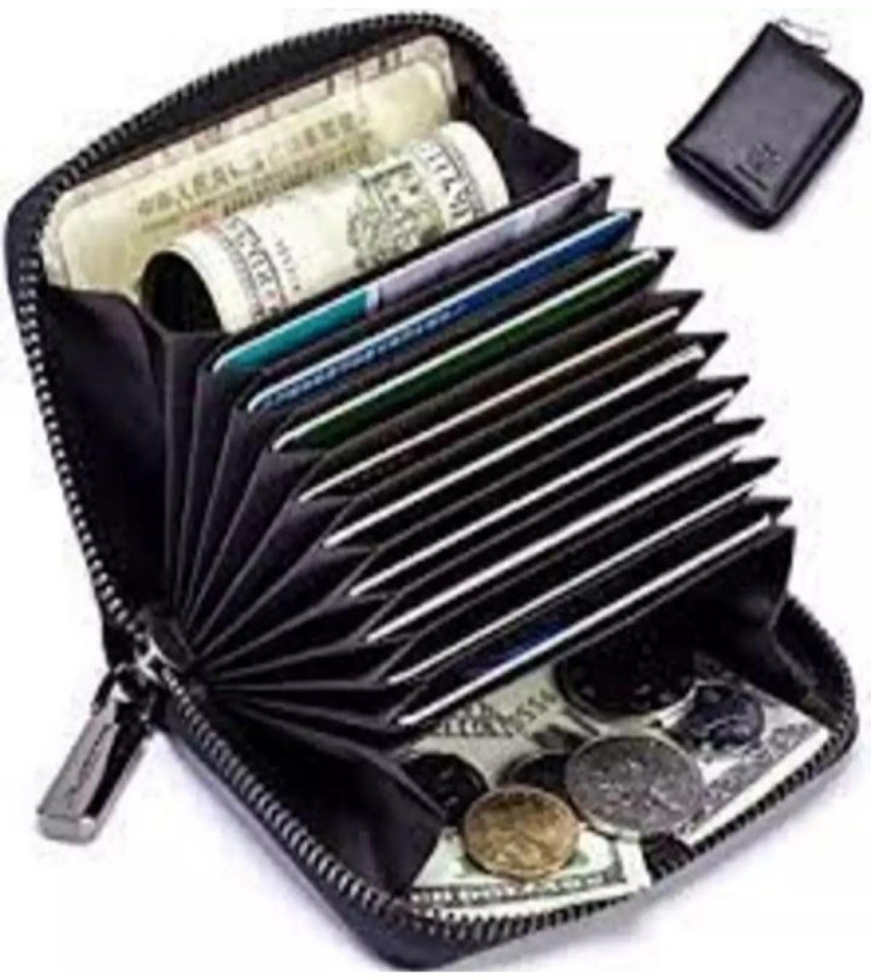 Zip card wallet Genuine Leather Minimalist Men's Purse Long Wallet For Men Bi Fold Simple Wallet Clasp Card Holder Wallet Small Wallet
