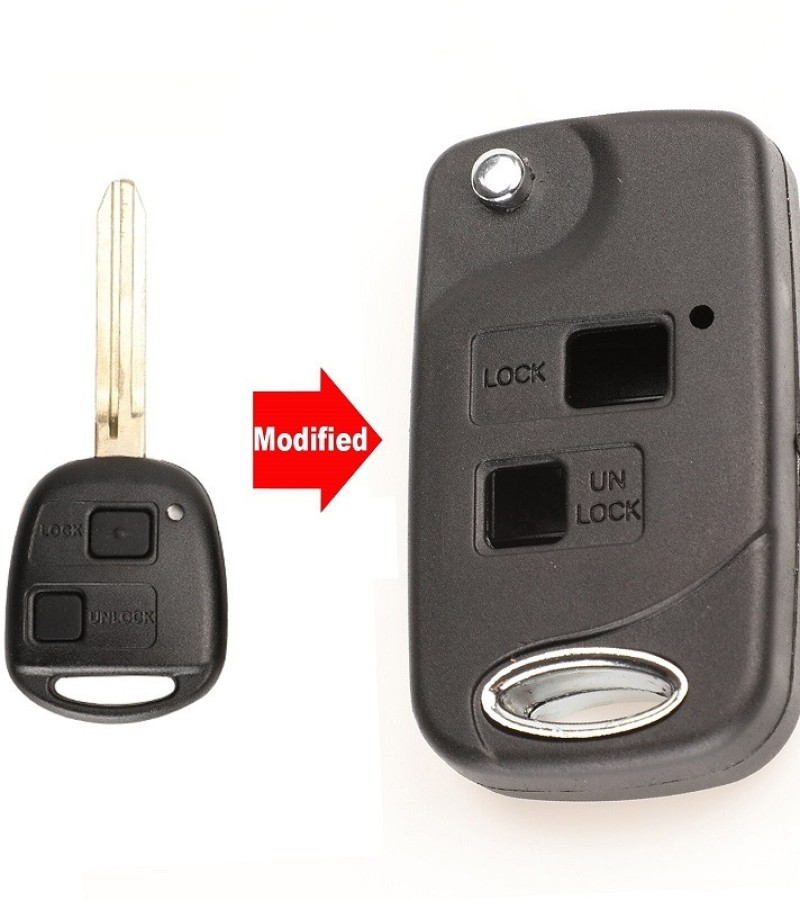 2 Buttons Modified Flip Remote Key Shell