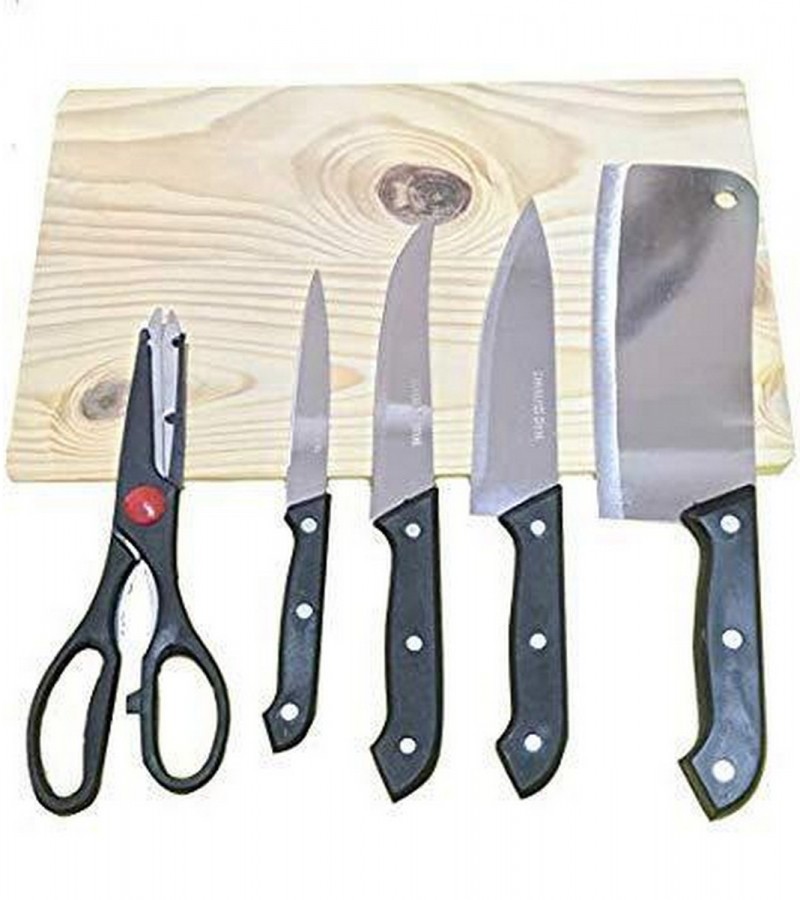 Best Quality 6 Piece Stainless Steel Kitchen Knife Knives Set for Home