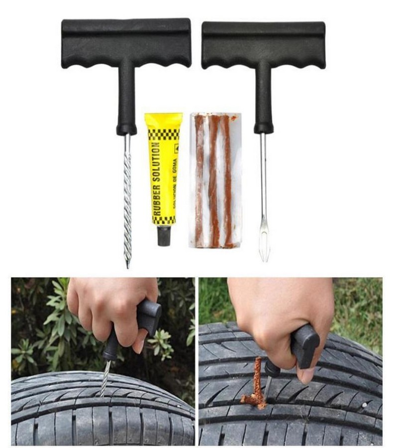 Car Tire Repair Kit Bike Tubeless Tire Tyre Puncture Plug Repair Tools Kits