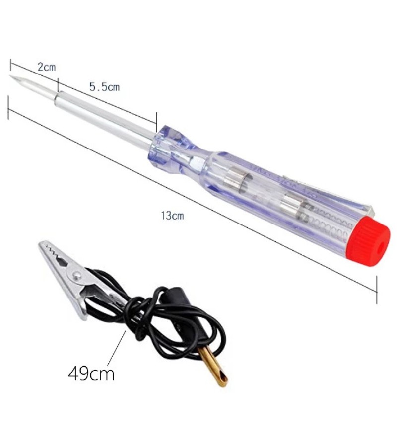 Car Truck Motorcycle Circuit Voltage Tester Test Pen DC 12V Electrical Automotive Tester